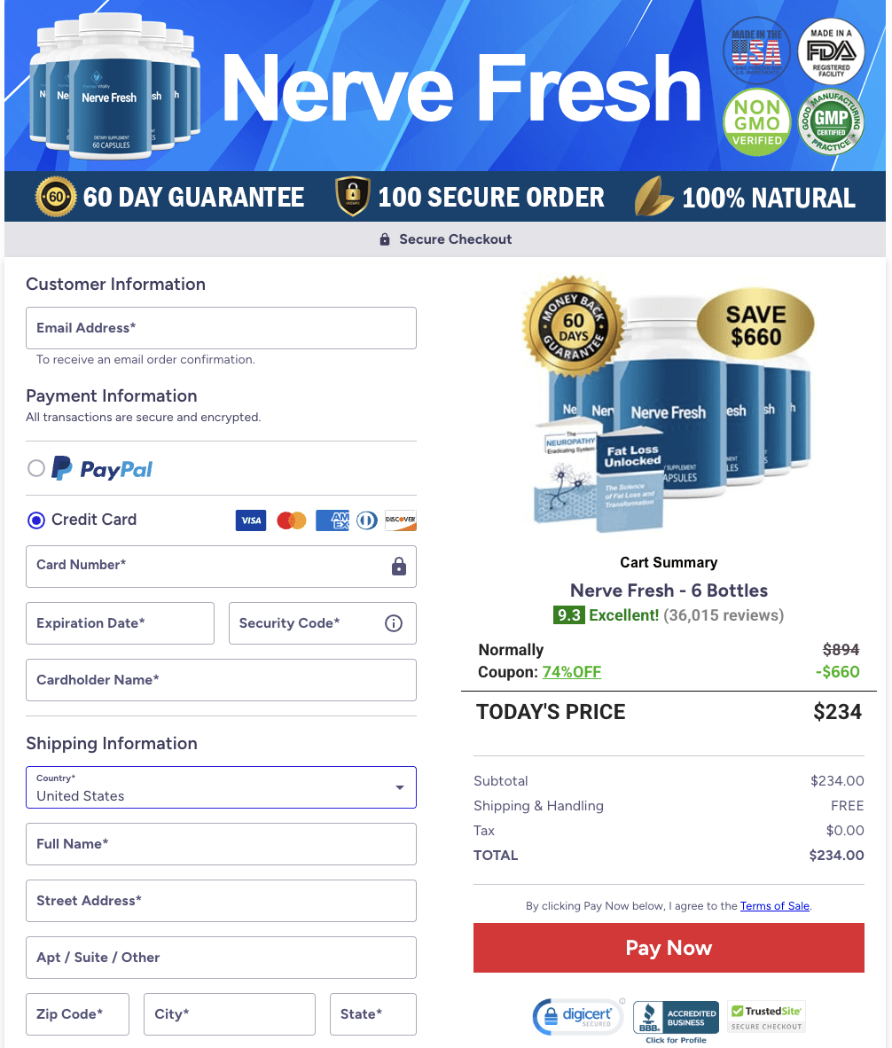 nervefresh-order-page